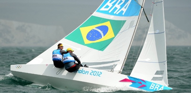 Robert Scheidt e Bruno Prada competem na classe Star nos Jogos Olímpicos de Londres