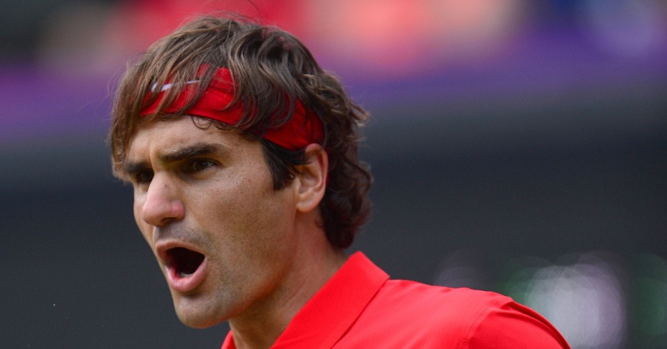 Roger Federer vibra ao assegurar passagem à decisão dos Jogos Olímpicos
