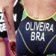 Triatleta brasileira sofre tombo no ciclismo após liderar e é 30ª; prova tem 'empate' - Montagem/EFE