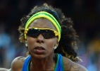 Rosângela Santos fica em terceiro em sua bateria e está fora da final dos 100 m rasos - AFP PHOTO / OLIVIER MORIN