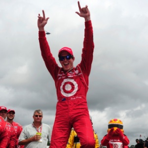 Scott Dixon comemora vitória em Mid Ohio, na Fórmula Indy - Robert Laberge/Getty Images