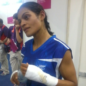 Siona Fernandes, boxeadora da Nova Zelândia que já foi eliminada; ela quer voltar à dançar profissional