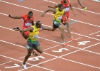 "Mostrei que sou o melhor", diz Bolt, dono das três melhores marcas dos 100m da história - AFP PHOTO / DAMIEN MEYER