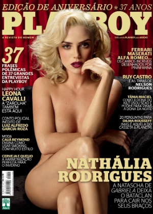 A atriz Nathália Rodrigues, a Natascha de "Gabriela", é a capa da Playboy do mês de agosto (agosto/12)