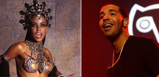 Aaliyah, morta em 2001, e Drake, que divulgou faixa inédita com a voz da cantora - Reprodução
