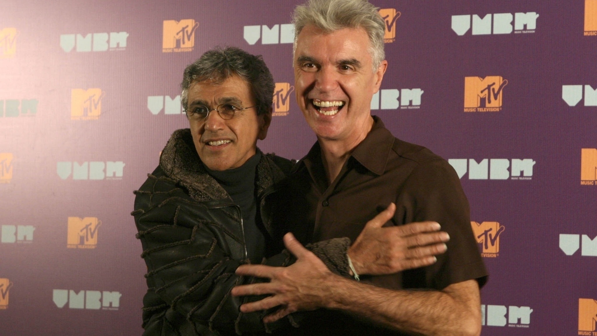 Caetano Veloso e David Byrne em premiação da MTV (2011) - André Porto/Folhapress