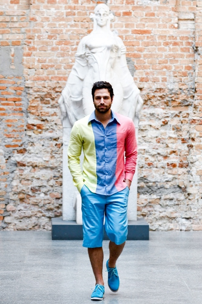 Mario Queiroz desfila coleção Verão 2013 na Pinacoteca, em São Paulo (06/08/2012) - look 4 - Alexandre Schneider/UOL