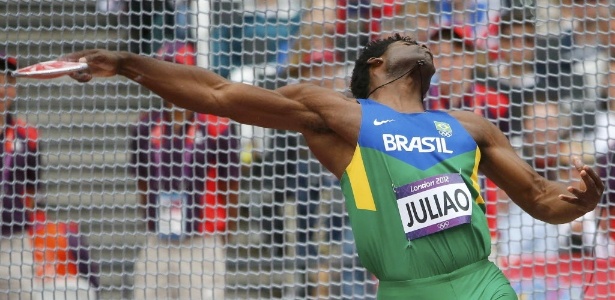 Ronald Julião ficou fora da final do lançamento de disco nos Jogos de Londres