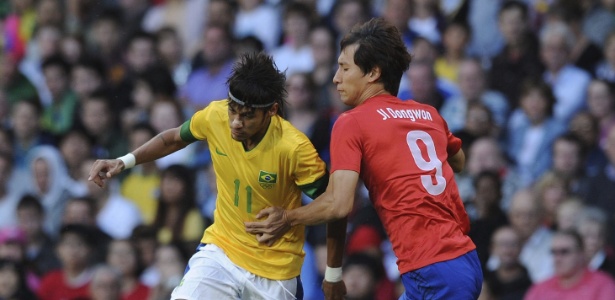 Neymar não marcou gol, mas deu assistência para Damião e participou dos outros dois gols do Brasil