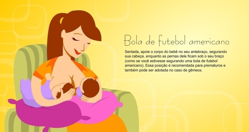 Posição para amamentar: bola de futebol americano - Rogério Doki/UOL