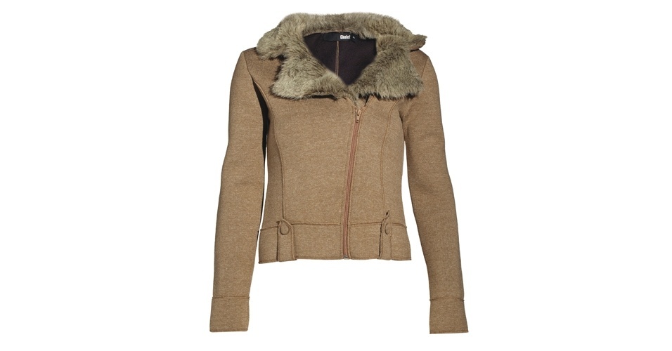 Jaqueta com gola de pelúcia marrom; R$ 657,90, na Cholet (www.cholet.com.br). Preço pesquisado em agosto de 2012 e sujeito a alterações - Divulgação