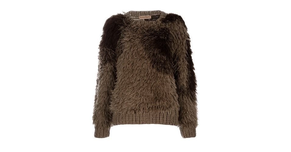 Suéter vintage marrom em imitação de pele do Issey Miyake; R$ 2.380, na Farfetch (www.farfetch.com.br). Preço pesquisado em agosto de 2012 e sujeito a alterações - Divulgação