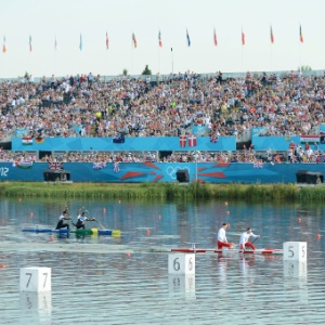 Ronilson Oliveira e Erlon Silva competem na canoagem em Londres-2012; modalidade pode ser prejudicada por falta de dinheiro