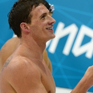 Nadador norte-americano Ryan Lochte nos Jogos Olímpicos de 2012 (9/8/12)