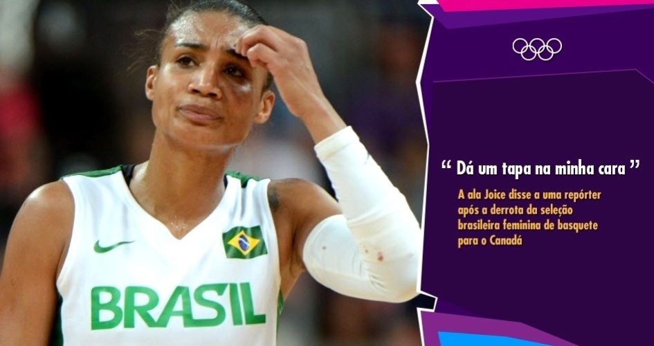 "Dá um tapa na minha cara" - A ala Joice após a derrota da seleção brasileira feminina de basquete para o Canadá