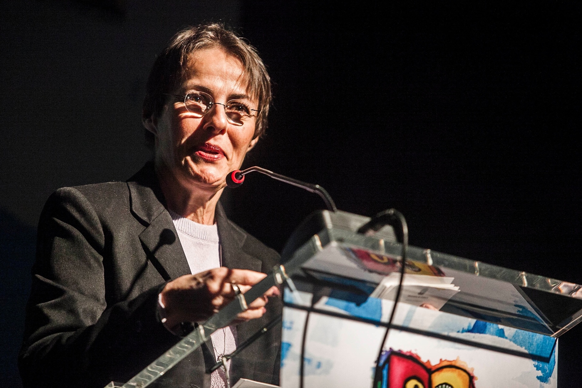 A Ministra da Cultura, Ana de Holanda, discursa durante a abertura da Bienal Internacional do Livro de 2012 (9/8/2012) - Leonardo Soares/UOL