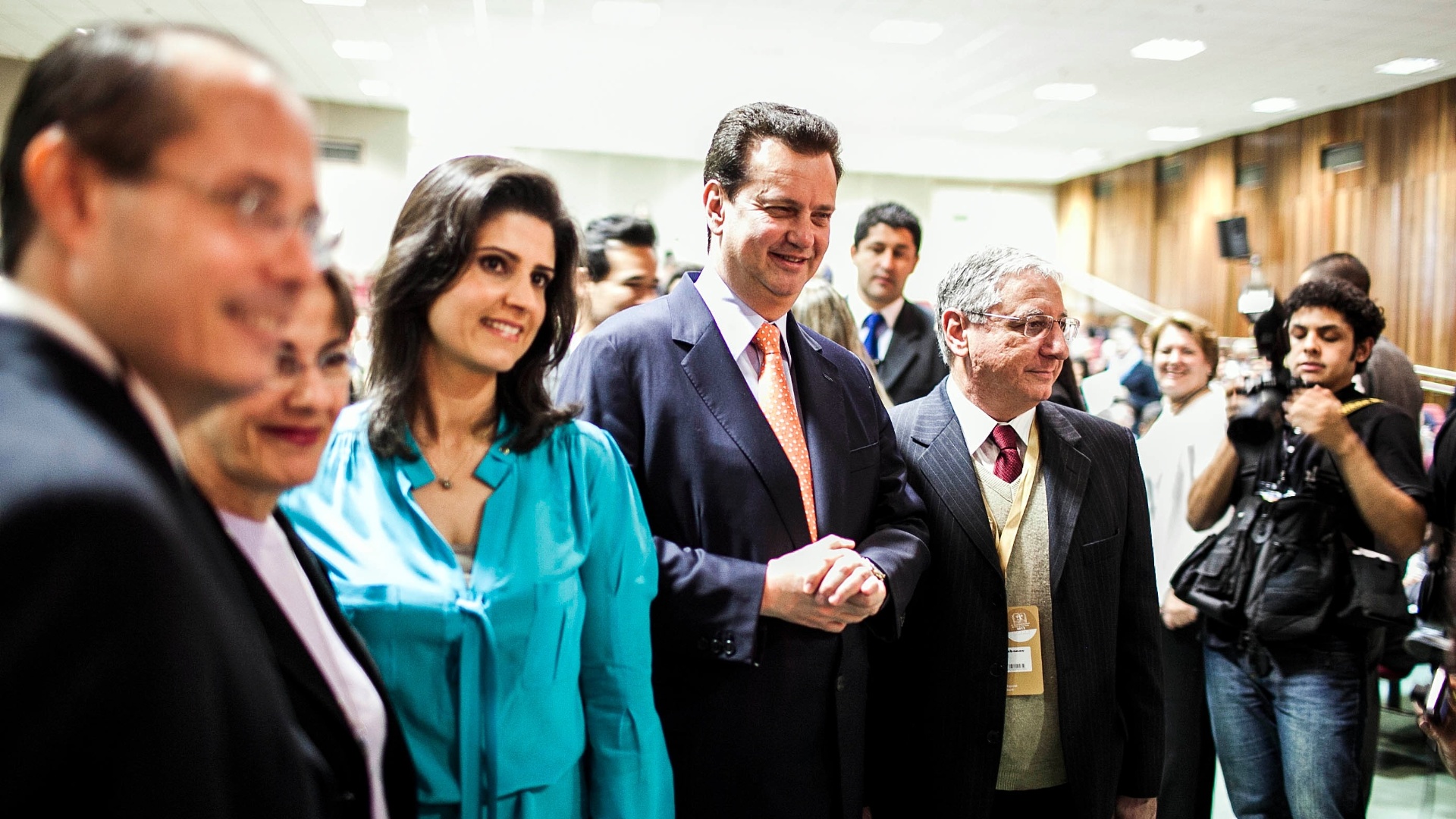 O prefeito de São Paulo, Gilberto Kassab, é fotografado durante a abertura da Bienal do Livro - Leonardo Soares/UOL