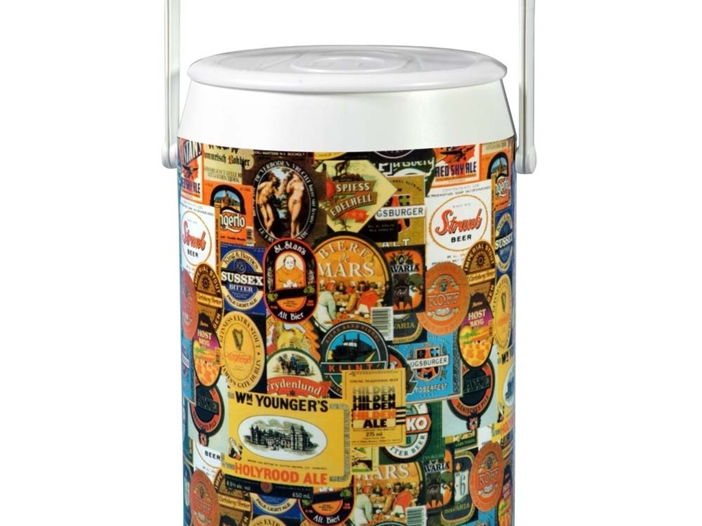 O cooler Anabell tem capacidade para gelar 42 latas de 350 ml. Possui corpo e tampa em plástico injetado. A estampa é impressa sobre lâmina plástica, com tinta UV à prova d?água. Está à venda nas Casas Bahia (www.casasbahia.com.br) por R$ 229,90 - Divulgação