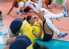 Meninas do Brasil comemoram bicampeonato olímpico com prece e cambalhota em quadra - REUTERS/Marcelo Del Pozo