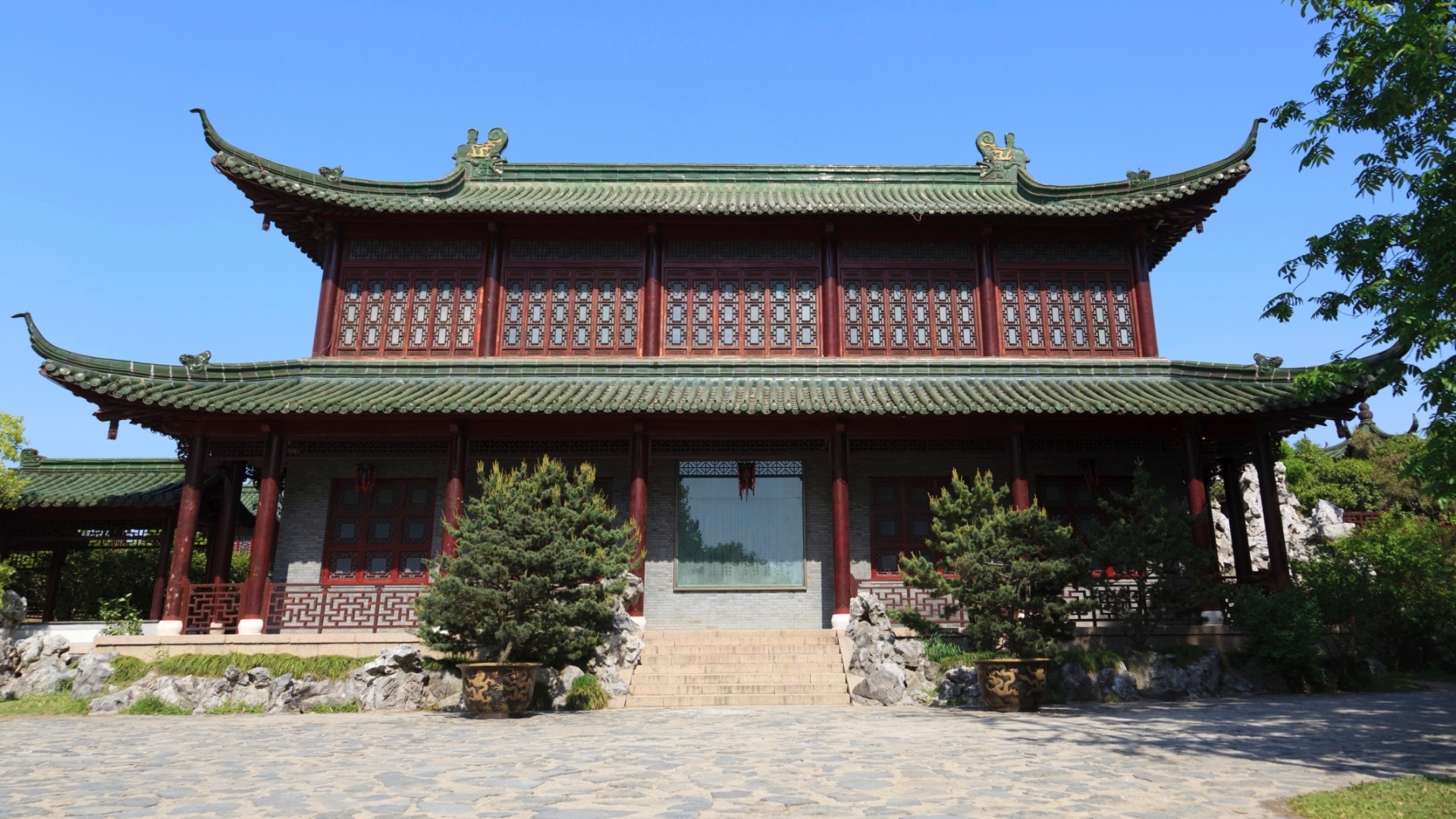 Estilo chinês tradicional, com telhado elaborado - Getty Images