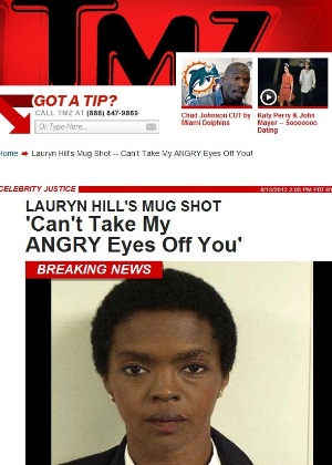 Foto de polícia de Lauryn Hill é divulgada (13/8/2012)