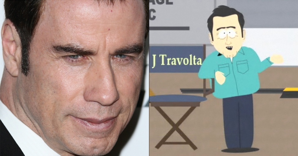 O ator John Travolta em versão South Park - Arquivo UOL / Reprodução