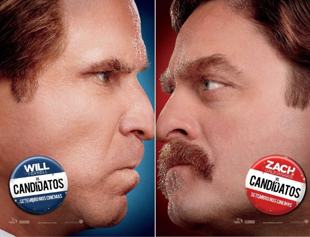 Will Ferrell e Zach Galifianakis se enfrentam nas eleições de "Os Candidatos" - Montagem/Divulgação