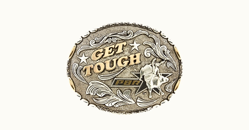 Fivela PBR prata com detalhes em preto e dourado; R$ 169,99, na Brazil Cowboy (www.brasilcowboy.com.br)  Preço pesquisado em agosto de 2012 e sujeito a alterações - Divulgação