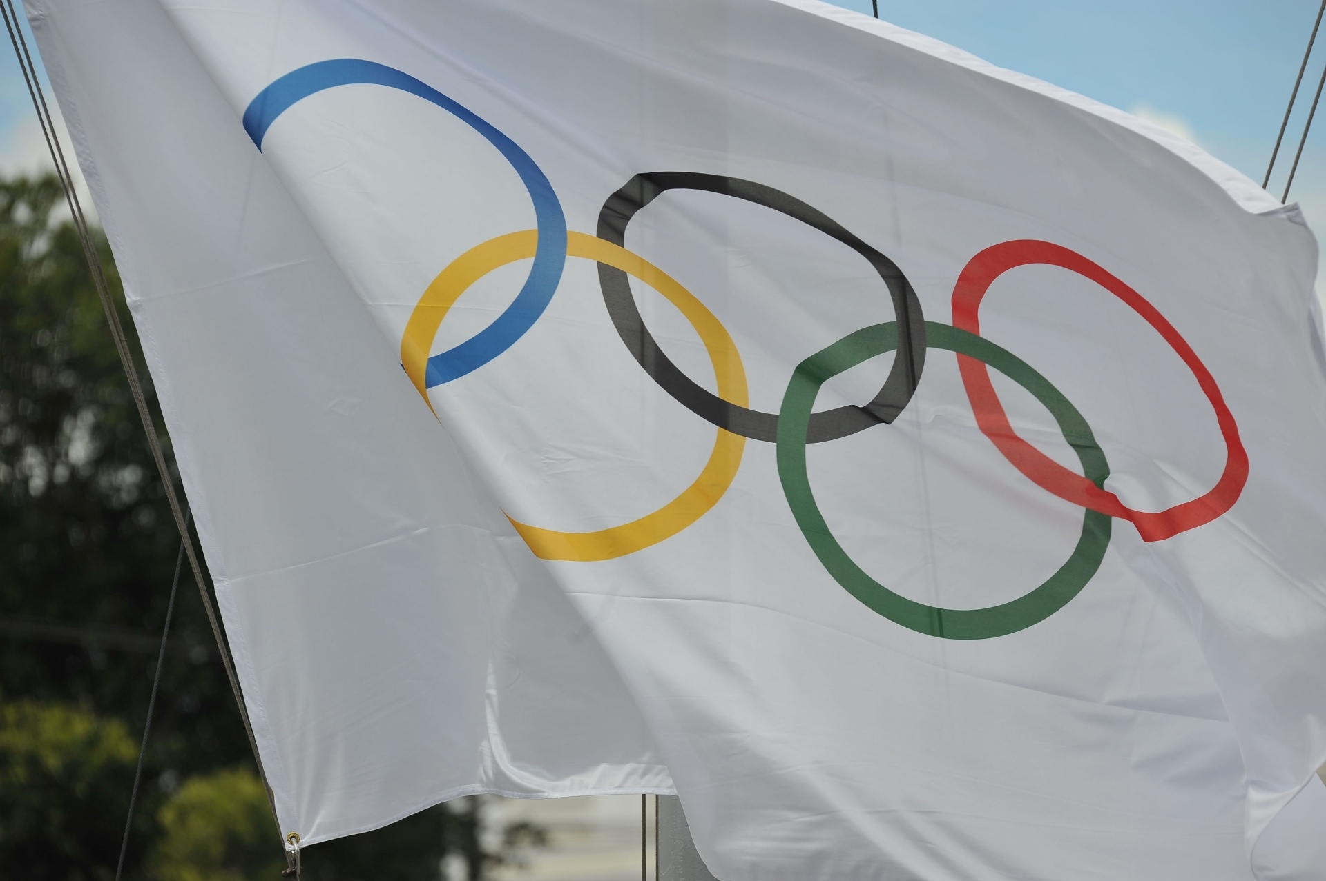 Bandeira Olímpica De Fibra Usada Durante Jogos Olímpicos De Verão De Tokyo  1964. Foto Editorial - Imagem de anel, unidade: 208714811