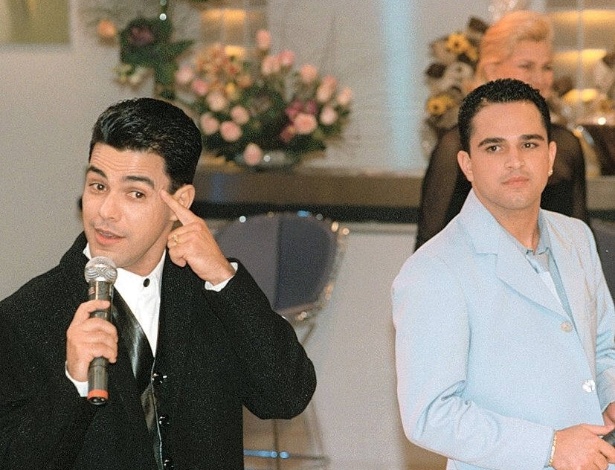 Zezé Di Camargo e Luciano na gravação do programa "Hebe" - Ernesto Rodrigues/Folha Imagem