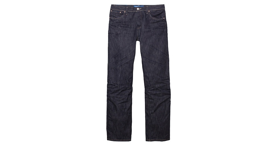 Calça jeans de corte reto e lavagem escura; R$ 99,90, na Adidas Originals (Tel.: 11 3083-2171) Preço pesquisado em agosto de 2012 e sujeito a alteração  - Divulgação