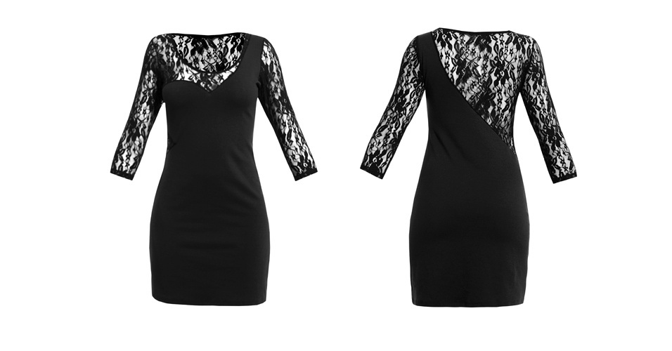 Inspire-se no look de Débora, de "Avenida Brasil" e aposte em um vestido preto com renda e transparência. Este modelo justinho e mangas 3/4 é da Equus e custa R$ 219,90 (www.equus.com.br). Preço pesquisado em agosto de 2012 e sujeito a alterações - Divulgação