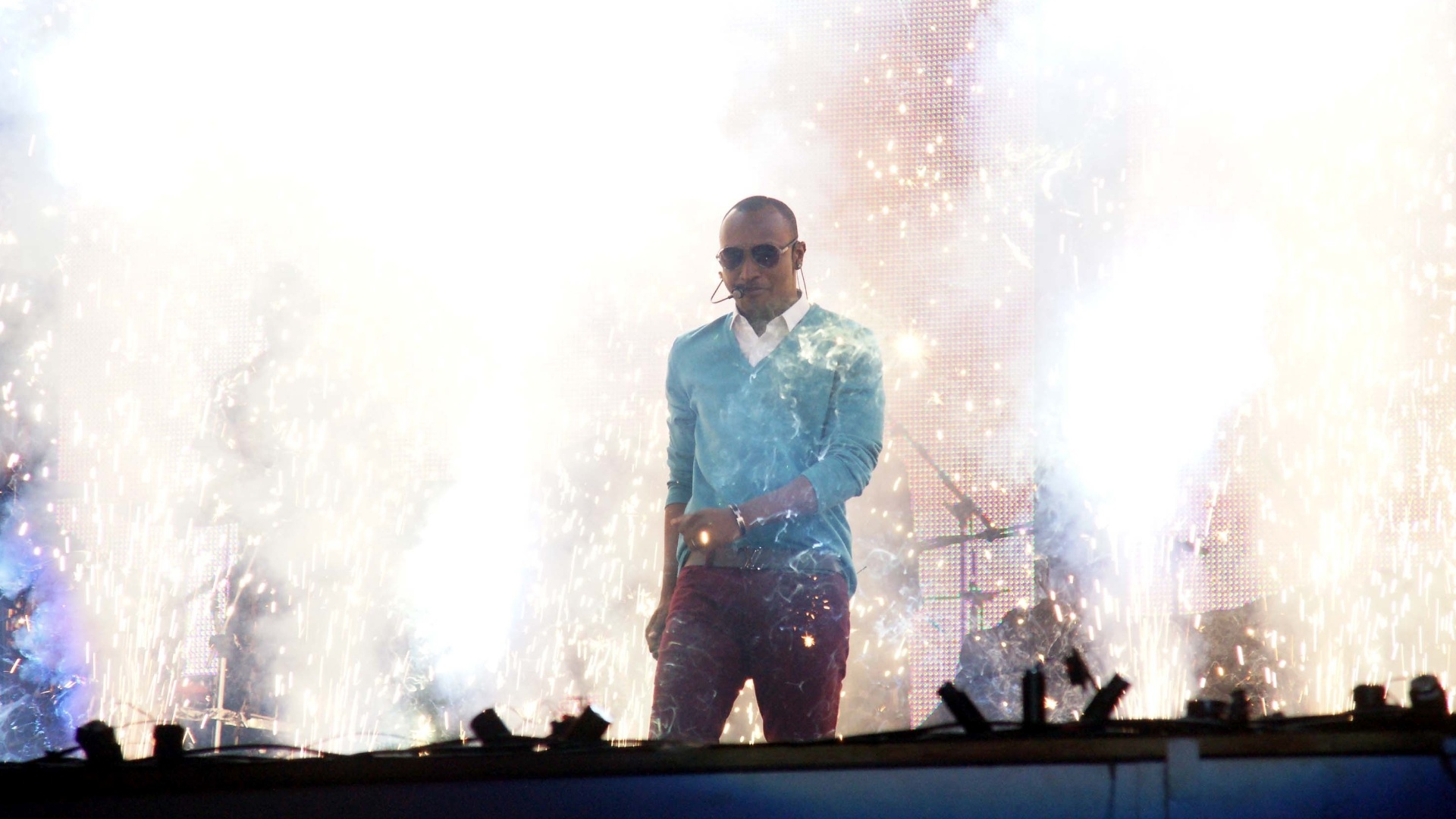 O cantor Thiaguinho abriu a Festa do Peão de Barretos 2012 (16/8/12) - Paduardo/Foto Rio News