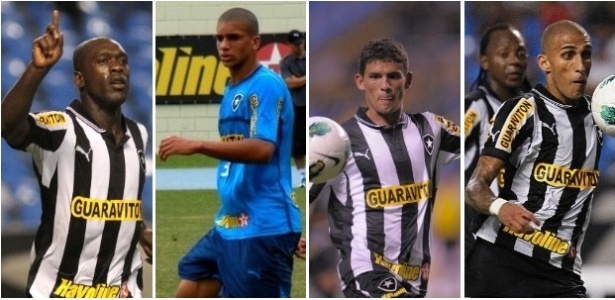Sidão, Leleco, Seu Madruga e Amin Kahder: apelidos são rotina no Botafogo - Montagem/UOL Esporte
