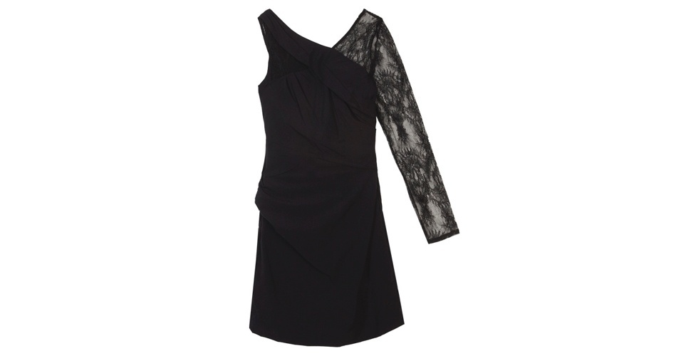 Vestido com manga única de renda; R$ 239,90, da Espaço Fashion, na Dafiti (www.dafiti.com.br). Preço pesquisado em agosto de 2012 e sujeito a alterações - Divulgação