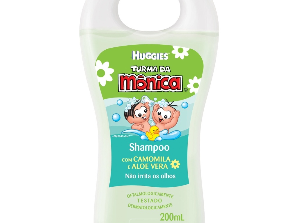 Foto 11  Shampoo Turma da Mônica Huggies Camomila e Aloe Vera 200ml - Divulgação