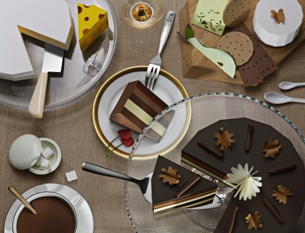 A "artista do papel" sueca Fideli Sundqvist recorta bolos e outros pratos com efeitos tridimensionais  - Reprodução/Fidelisundqvist.com