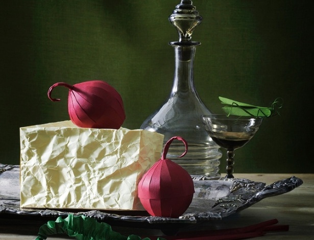 A designer sueca e "artista do papel" Fideli Sundqvist criou recortes de refeições com efeito 3D para um restaurante em Estocolmo - Reprodução/Fidelisundqvist.com