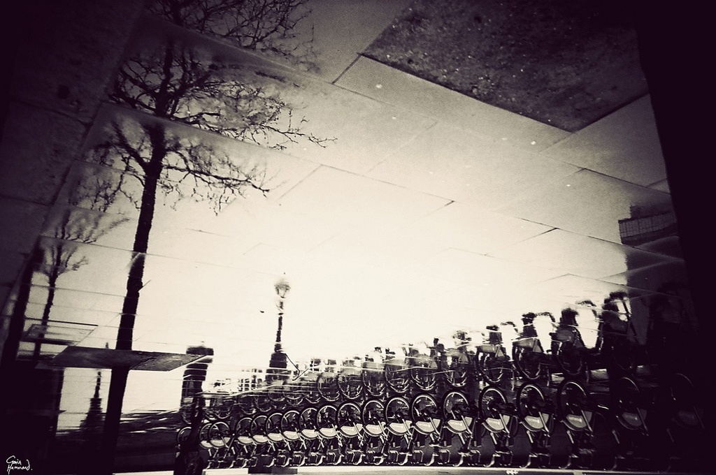 "Eu caminhei e andei de bicicleta por todos os lugares na chuva e me agachava e deitava na calçada em frente a legiões de turistas confusos e taxistas furiosos", disse. - Gavin Hammond 