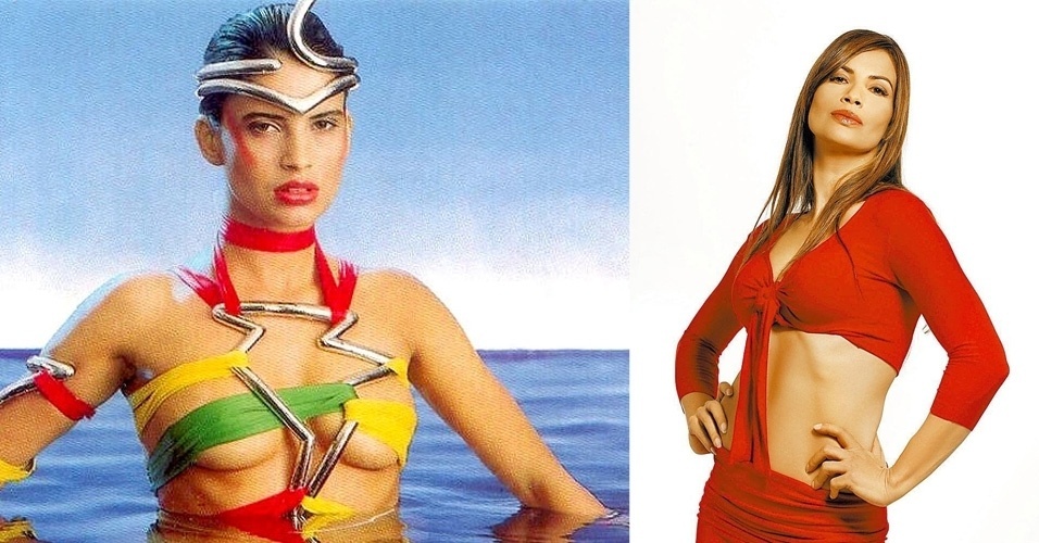 Isadora Ribeiro mostrou uma beleza quase mítica nos anos 1980, saindo das águas no final do "Fantástico", e manteve a boa forma com os anos - Reprodução e Divulgação