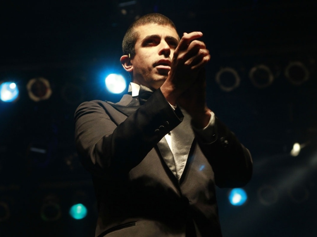 Marcius Melhem durante o espetáculo "Nóis na Fita" no HSBC Brasil (21/8/12) - Taiz Dering/Divulgação