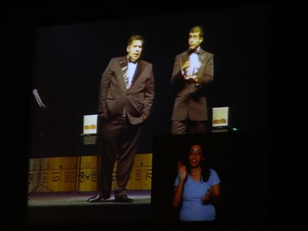 O espetáculo "Nóis na Fita" contou com tradução em LIBRAS (Língua Brasileira de Sinais) - Taiz Dering/Divulgação