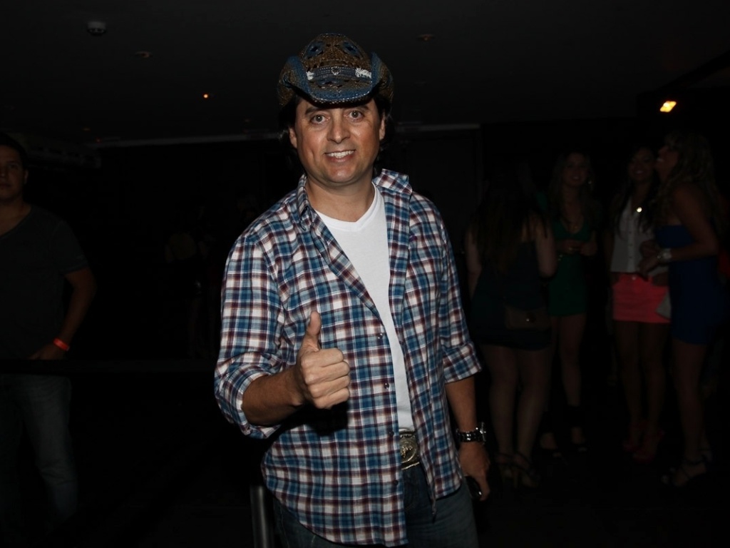 Mauri Lima, irmão da dupla Chitãozinho e Xororó, esteve na gravação do CD ao vivo "Do Tamanho do Nosso Amor", novo projeto com composições inéditas (23/8/12) - Manuela Scarpa/Foto Rio News