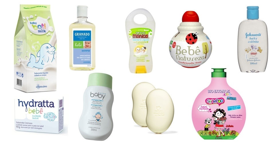 Montagem para abrir o álbum de cosméticos para bebês - Fotomontagem/Divulgação