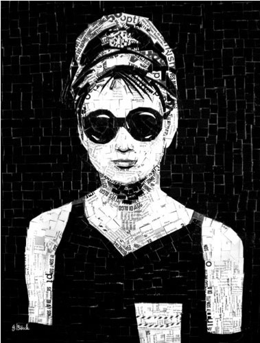 A personagem Holly Golightly, que foi vivida pela atriz Audrey Hepburn no filme "Bonequinha de Luxo" (1961), ganhou sua versão de bilhetes de metrô de Nova York (24/8/12) - Nina Boesch/www.metrocardyourself.com