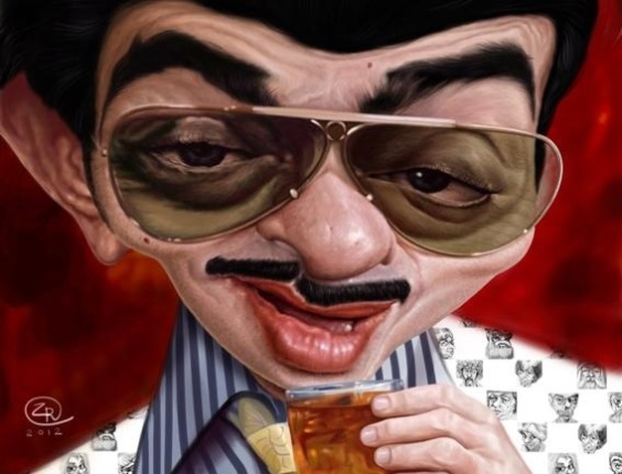 Ilustração do personagem Tavares do humorista Chico Anysio foi criada por José Augusto de Lima Rodrigues e que estará no Salão do Humor de Piracicaba. Neste domingo (26), a mostra "Dando Cara ao Traço" é aberta em homenagem ao humorista  - Divulgação