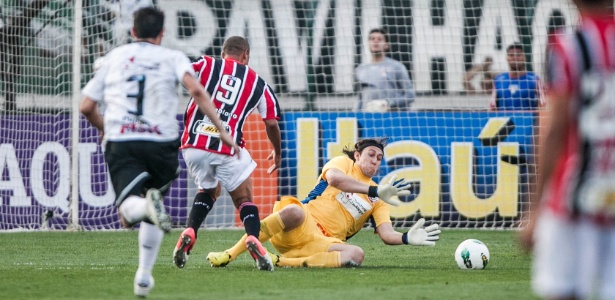 Luis Fabiano explorou zaga em linha para marcar dois gols no clássico - Leonardo Soares/UOL