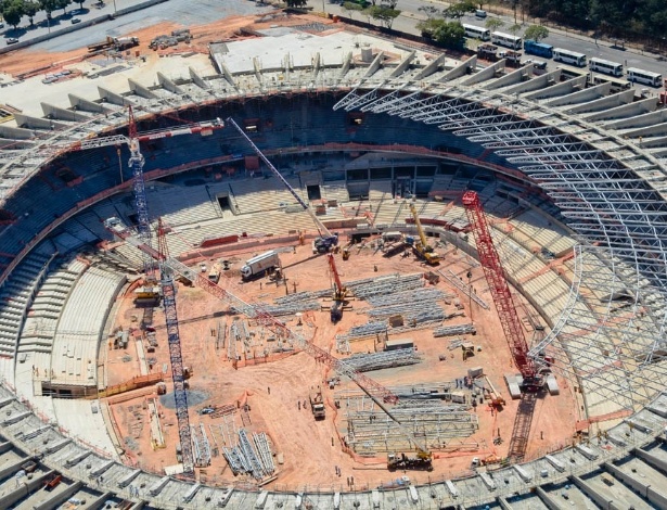 Cobertura do Mineirão é montada, na última semana de agosto de 2012