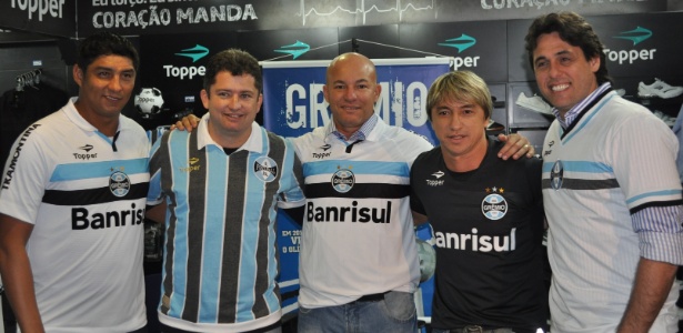 Ex-atletas do Grêmio em evento de comemoração de aniversário do bi da Libertadores  - Marinho Saldanha/UOL Esporte
