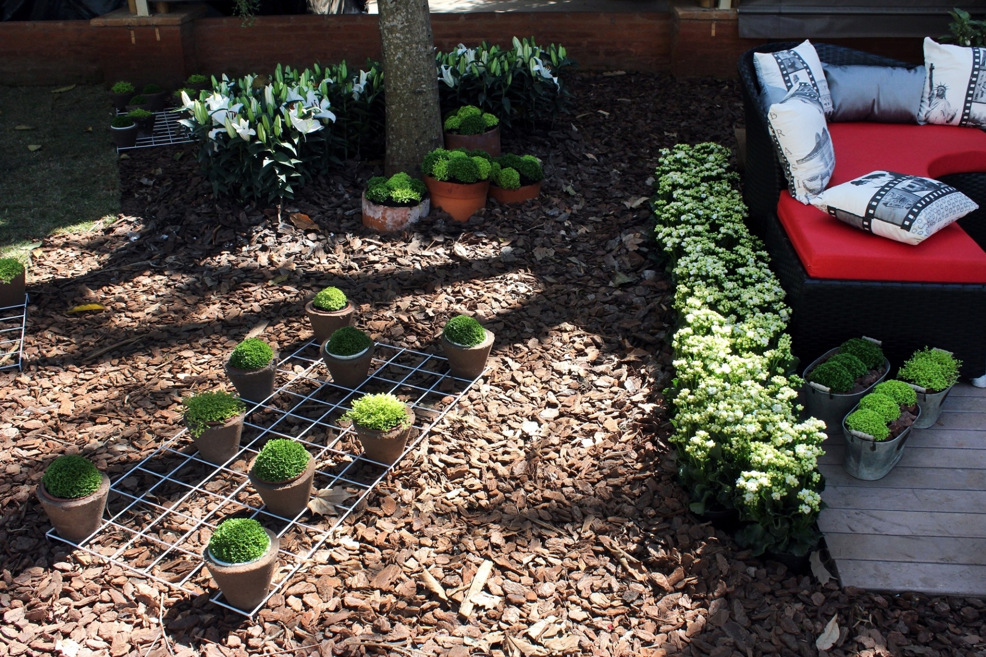 Jardim das Sombreias em Festa criado por Marcia Nassralla, Paulo Oliveira e Marco A. Frossard. A 31ª Expoflora fica aberta à vistação de 30 de agosto a 23 de setembro de 2012, de quinta-feira a domingo, sempre das das 9h às 19h. Mais informações: (19) 3802-1499 ou contato@expoflora.com.br - Humberto de Castro/ Divulgação